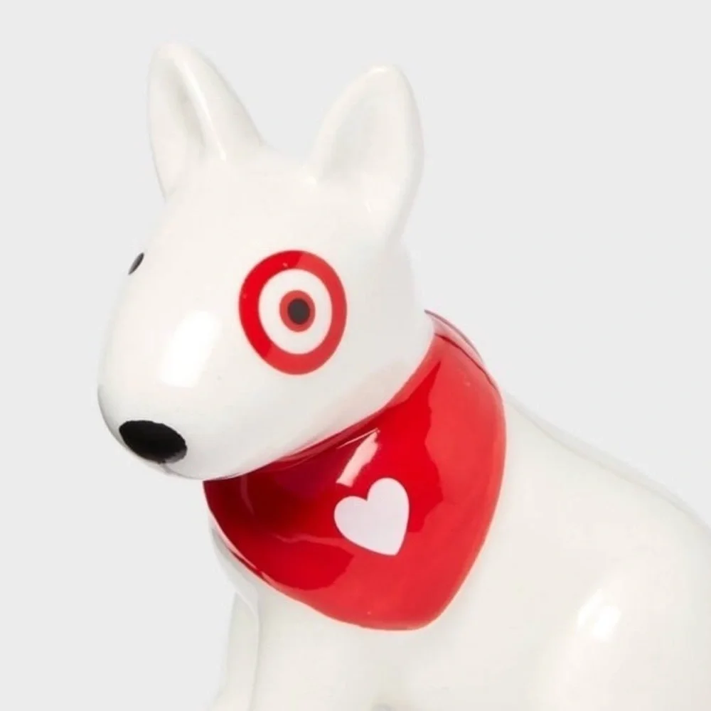 Valentine’s Day 2025 Ceramic Target Bullseye Dog and Target Shopping Cart Set